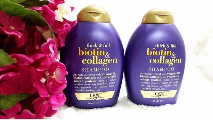 Dầu gội Biotin & Collagen Shampoo của Mỹ trị rụng tóc