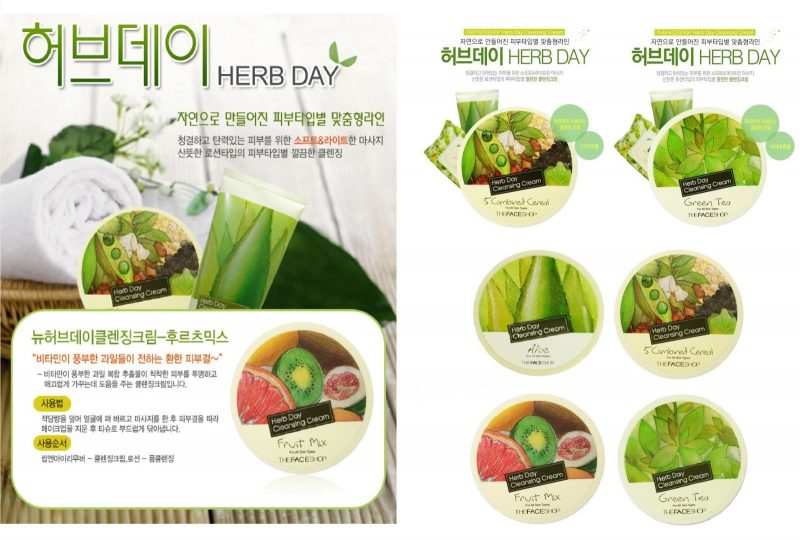 Kem Tẩy Trang Herb Day 365 Cleansing Cream The Face Shop