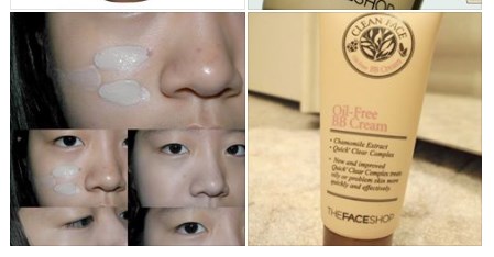 Kem nền The Face Shop Clean Face oil control bb cream 35ml