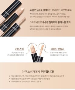 kem che khuyet diem 2 dau the face shop concealer dual veil2