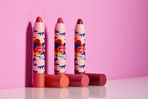 Son Bút Chì 3CE Maison Kitsune Velvet Lip Crayon