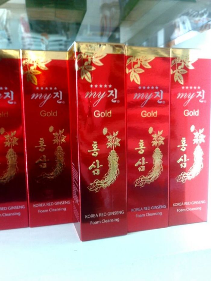 Sữa rửa mặt sâm đỏ My Gold Hàn Quốc 