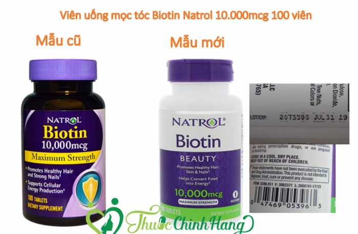 Viên Uống Natrol Biotin 10000mcg Maximum Strength