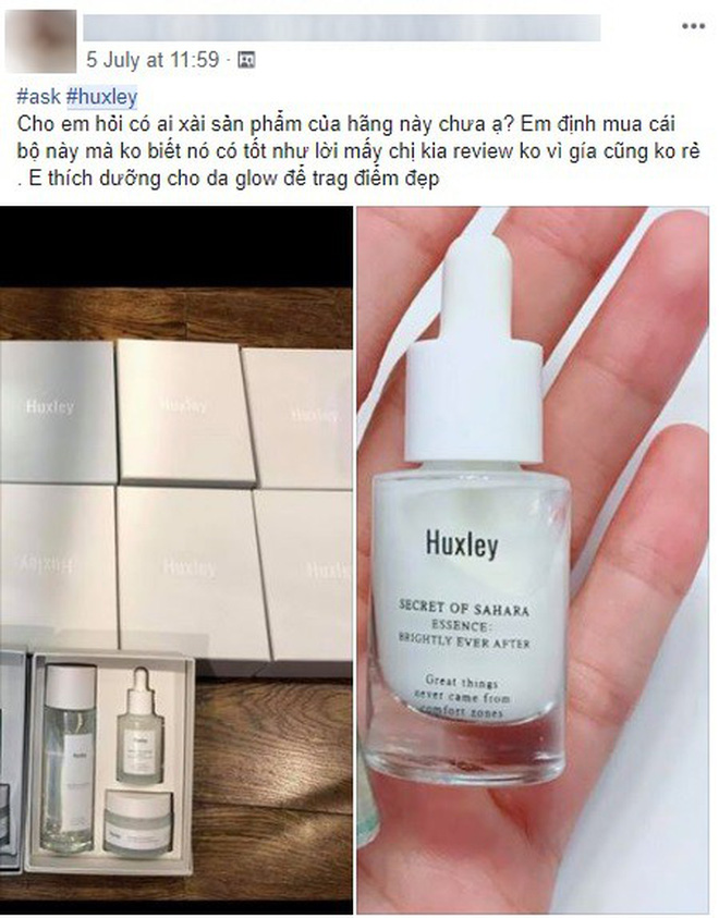 Bộ Dưỡng Da Huxley - Hydration Care Set Toner Extract It, Essecen Grap Water, Cream Fresh and More