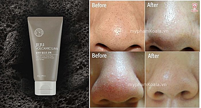 Gel Lột Mụn The Face Shop Jeju Volcanic Lava Peel-Off Clay Nose Mask