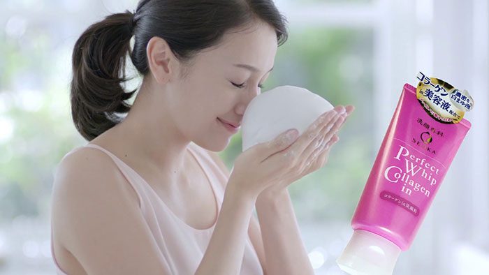 Sữa Rửa Mặt Chống Lão Hóa Shiseido Senka Perfect Whip Collagen In