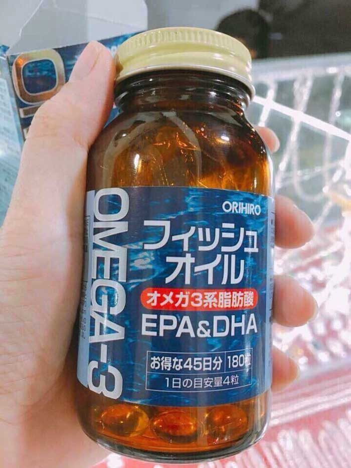 dầu cá Omega 3 Orihiro 180 viên