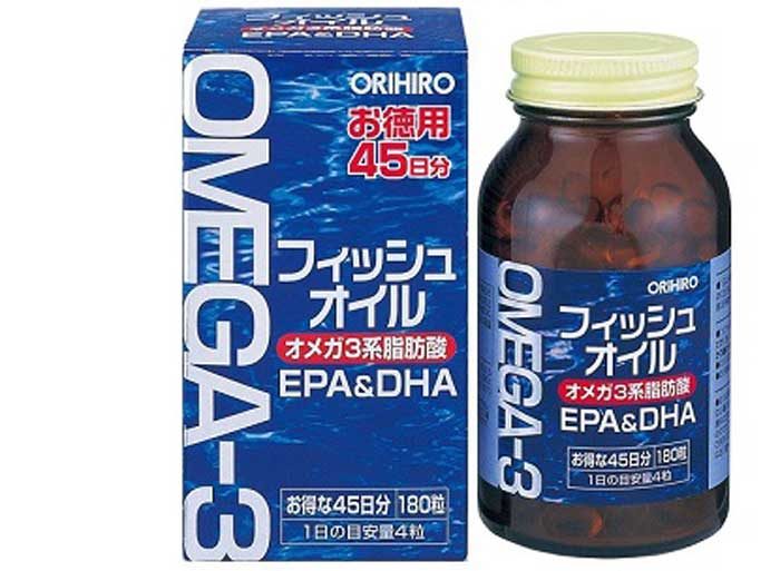 dầu cá Omega 3 Orihiro 180 viên