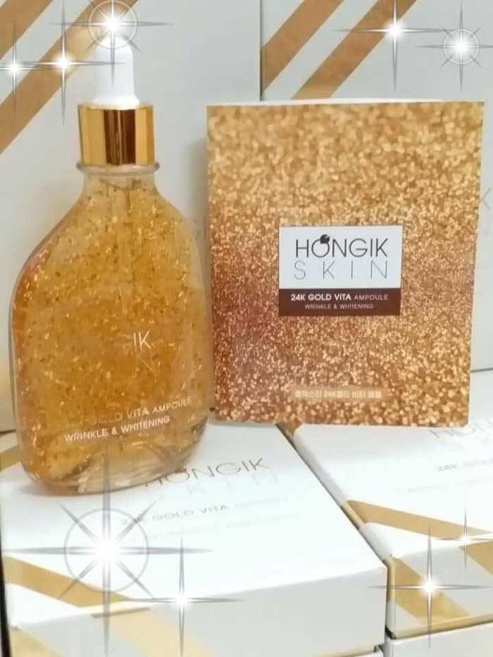 Tinh Chất Vàng Non Hongik Skin 24K Gold Vita Ampoule Wrinkle
