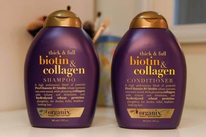 Bộ dầu gội - xả kích thích mọc tóc Biotin & Collagen 385ml của Mỹ