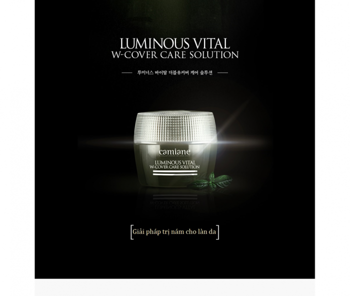 Kem trị Nám Camiane Luminous Vital W-Cover Care Solution Cream