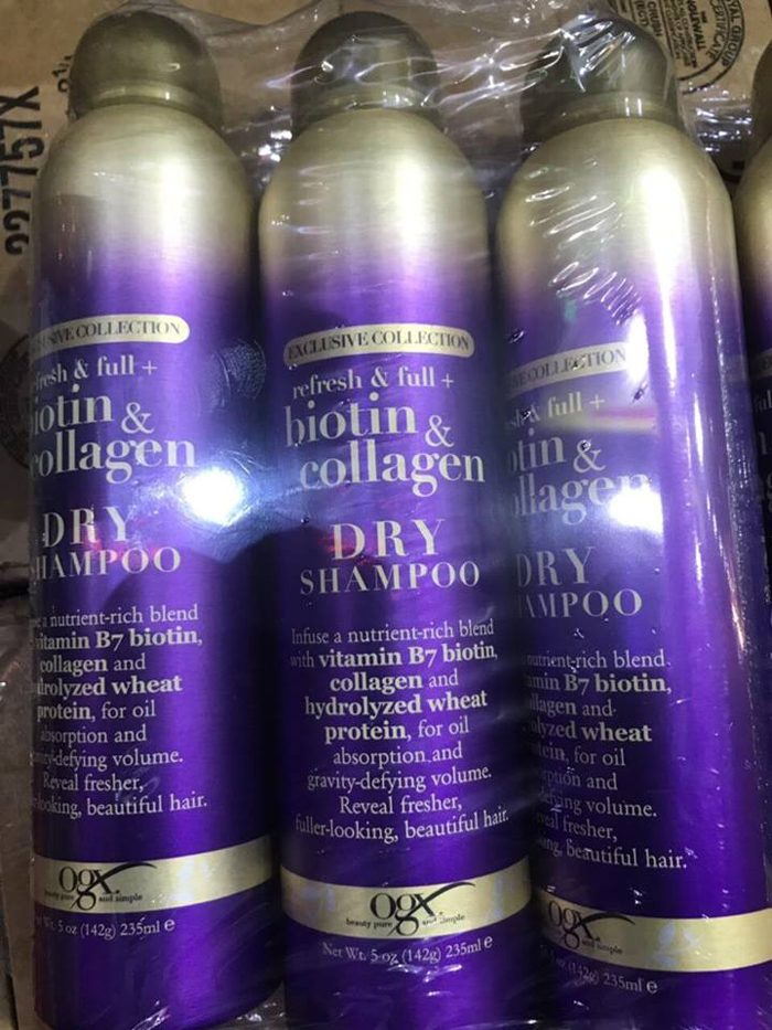Dầu gội khô OGX Exclusive Collection Biotin & Collagen Dry Shampoo