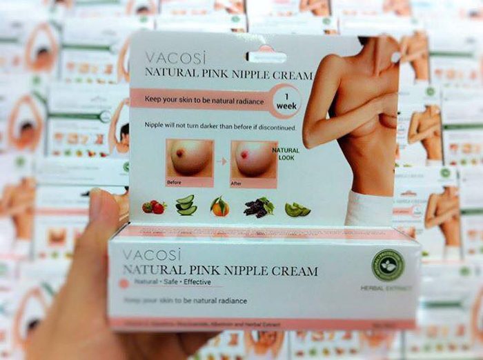 Kem làm hồng nhũ hoa Vacosi Natural Pink Nipple Cream