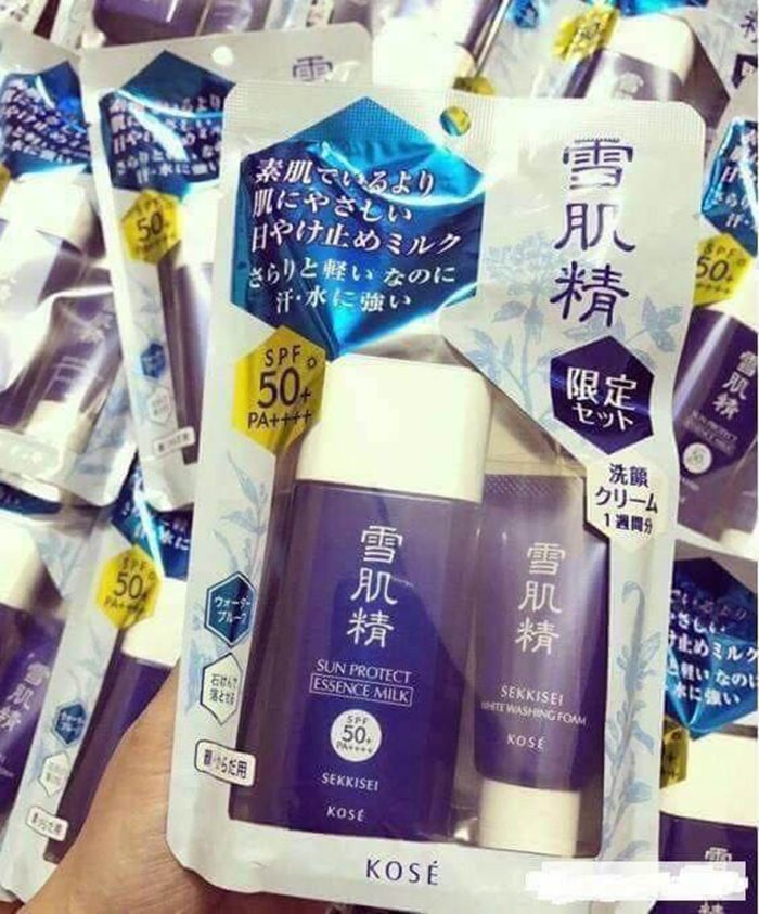 Kem chống nắng Kose Sekkisei Sun Protect Milk/Gel SPF50+/PA++++