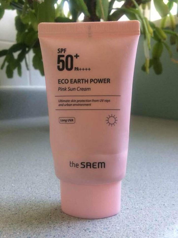 Kem chống nắng The SAEM Eco Earth Power Pink Sun Cream SPF50+ PA++++