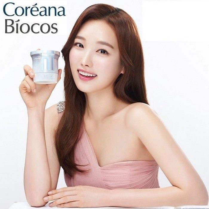 Kem Coréana Biocos Premium White Pearl Tone Up Cream