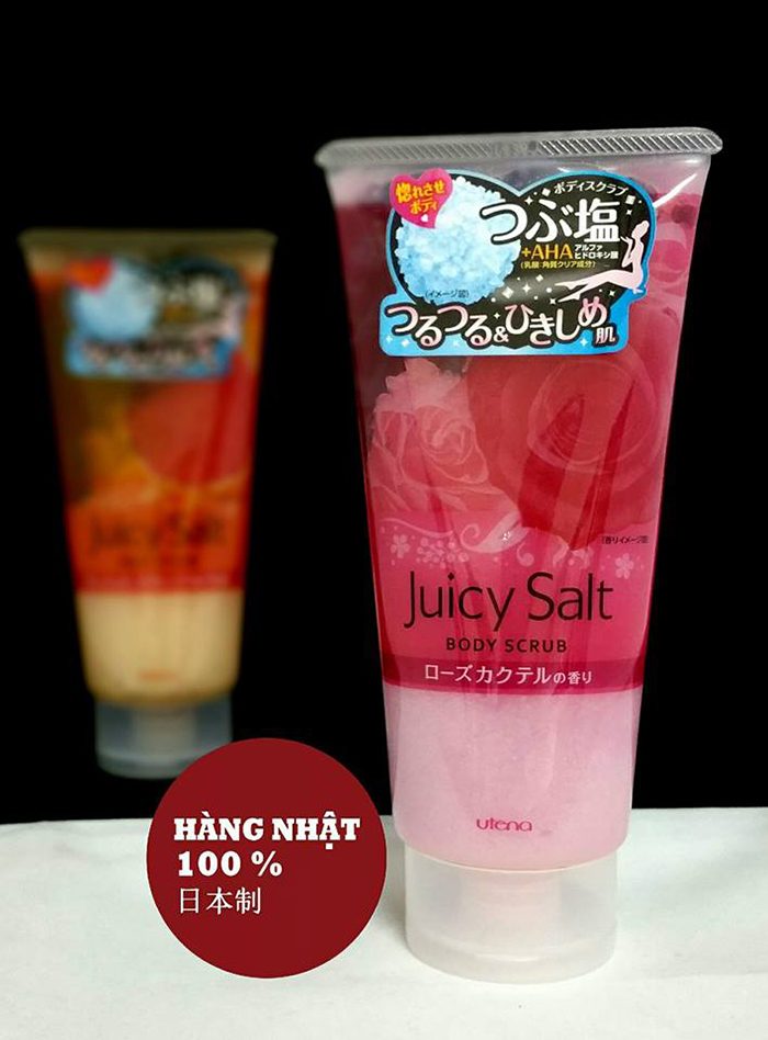 Muối Tắm Tẩy Da Chết Utena Juicy Salt Body Scrub