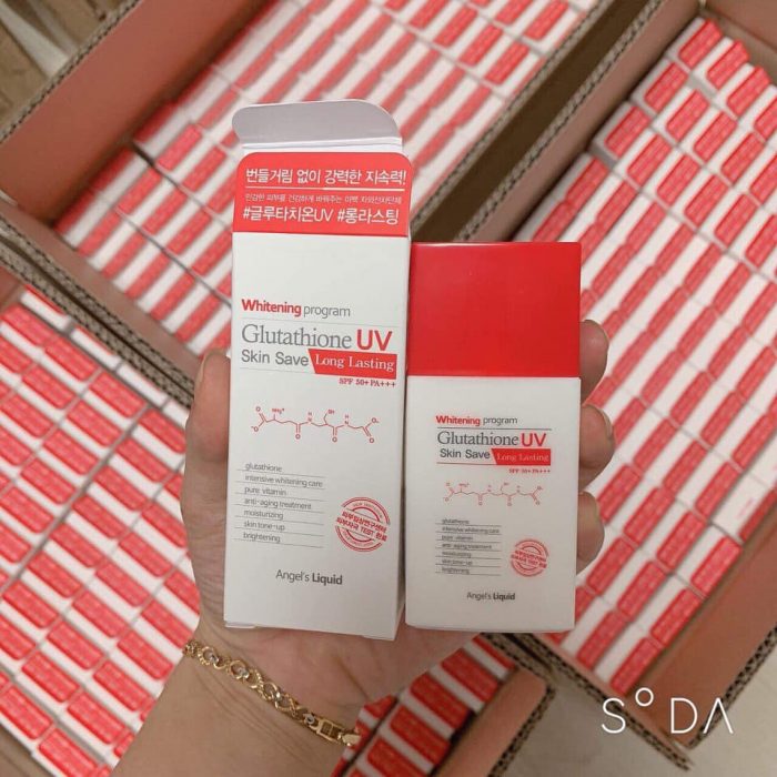 Kem chống nắng Angel’s Liquid Glutathione UV Skin Save long lasting SPF50PA+++