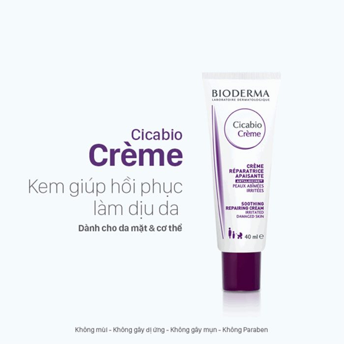 Kem dưỡng Bioderma Cicabio Soothing Repairing Cream