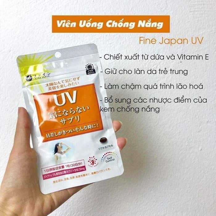 Viên Uống Chống Nắng UV Fine Nhật Bản - 30 Viên
