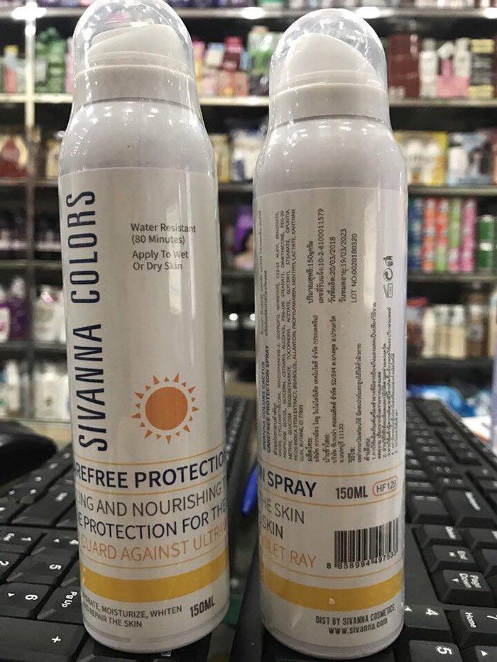 Xịt Chống Nắng Sivanna Colors Cactus Carefree Protection Spray