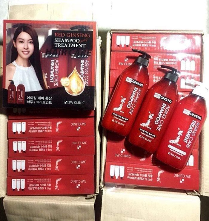 dầu gội 3W Clinic Red Ginseng Aging Care