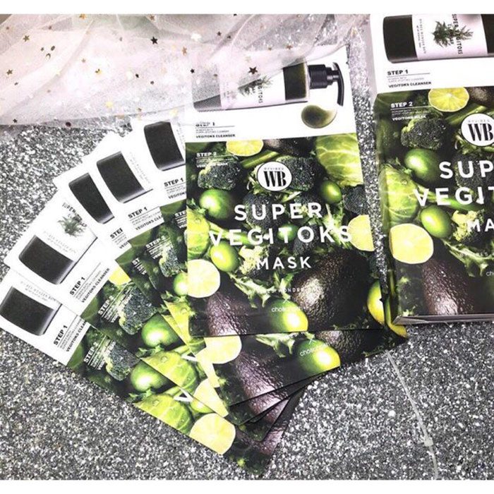 Mặt nạ rau củ thải độc Byvibes Wonder Bath Super Vegitoks Mask Step