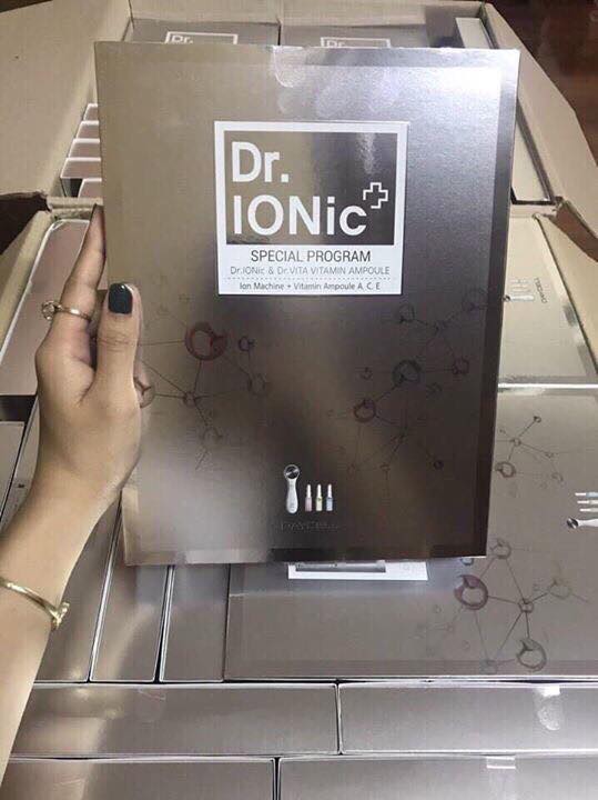 Set Dưỡng da Dr.IONic &Dr VITA Ampoule Special Program / Ion Machine +Vitamin Ampoule A,C,E