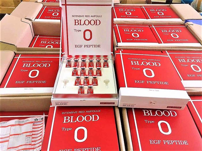 Tế Bào Gốc Blood Type O Intensive Red Ampoule EGF Peptide