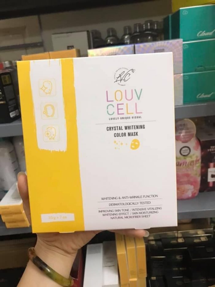 mặt nạ Louv Cell  Crystal color mask