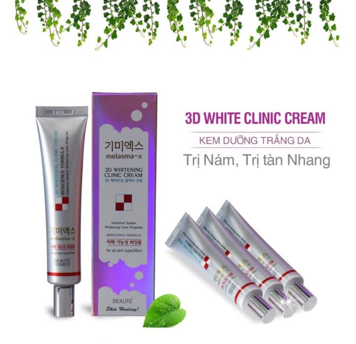 Kem Trị Thâm Nám Tàn Nhang Melasma-X 3D Whitening Clinic Cream