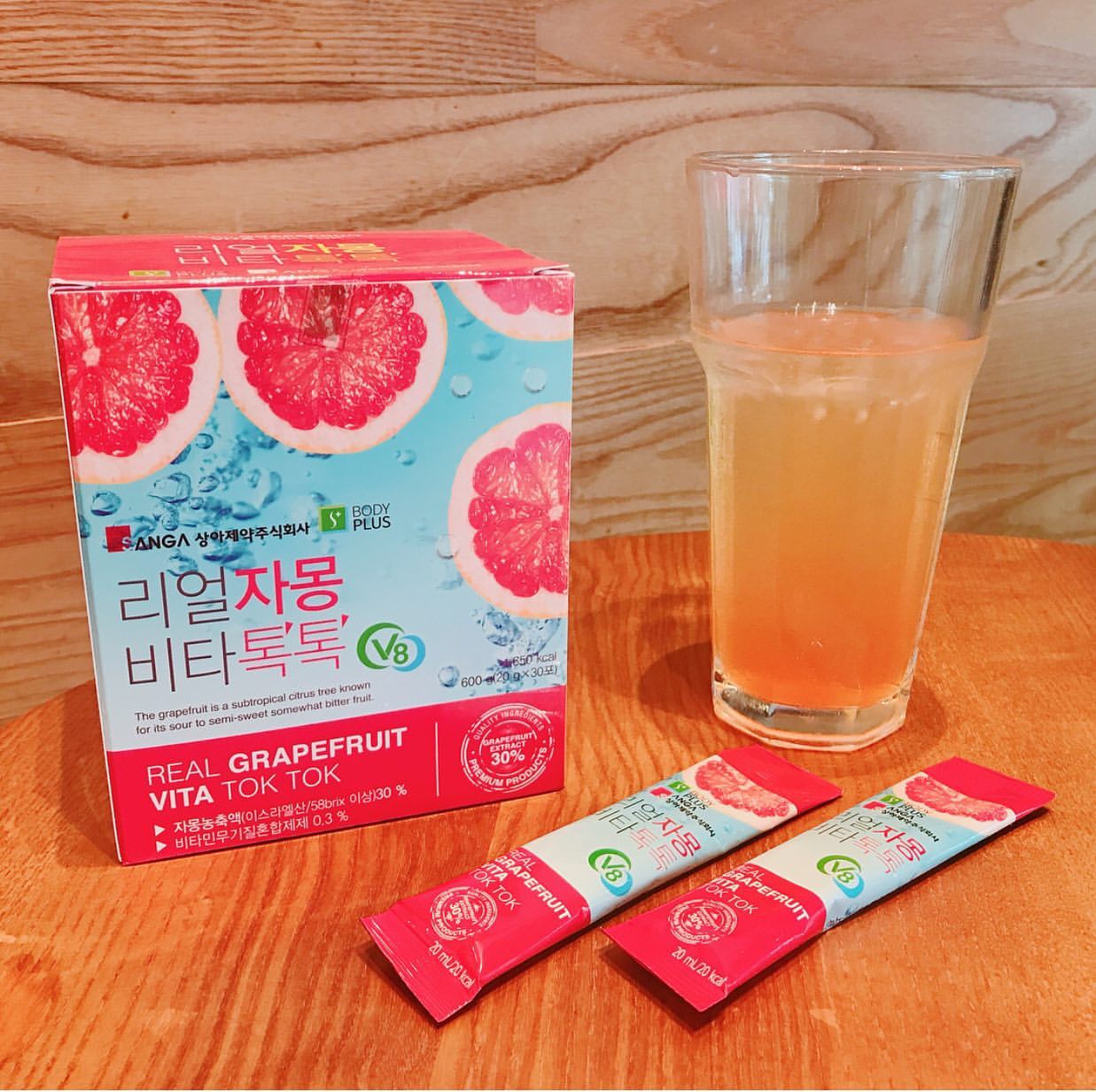 Review Trà giảm cân Real Grapefruit Vita tok tok sanga có tốt không】