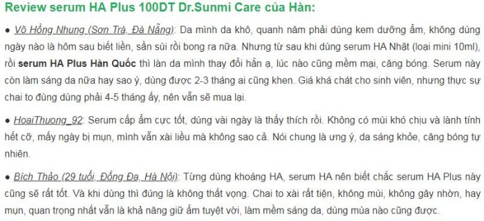 Serum DR.SUNMI CARE HA PLUS 100DT DUEL HYALURONIC ACID ESSENCE