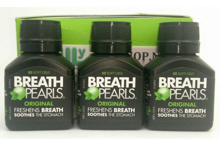 Viên uống thơm miệng Breath Pearls Original Freshens Breath Soothes The Stomach