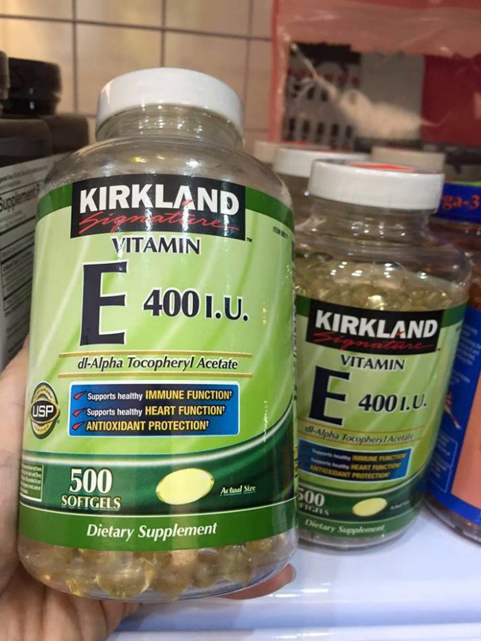 Viên uống Kirkland Signature Vitamin E 400 I.U