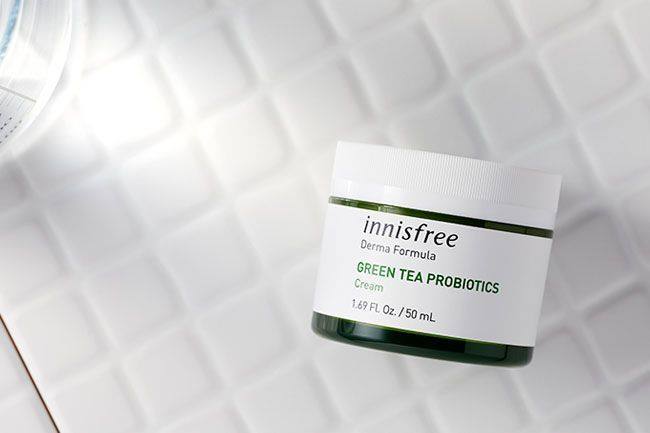 Kem Dưỡng Ẩm Innisfree Derma Formula Green Tea Probiotics Cream 50ml