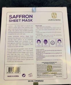 saffron laura sunshine sheet mask 5