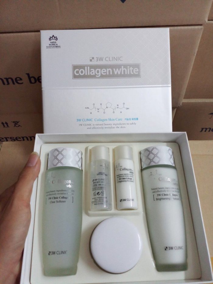 Bộ dưỡng Trắng da 3W Clinic Collagen White