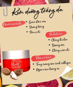Kem duong trang da mo nam Tiam Red C Cream 4