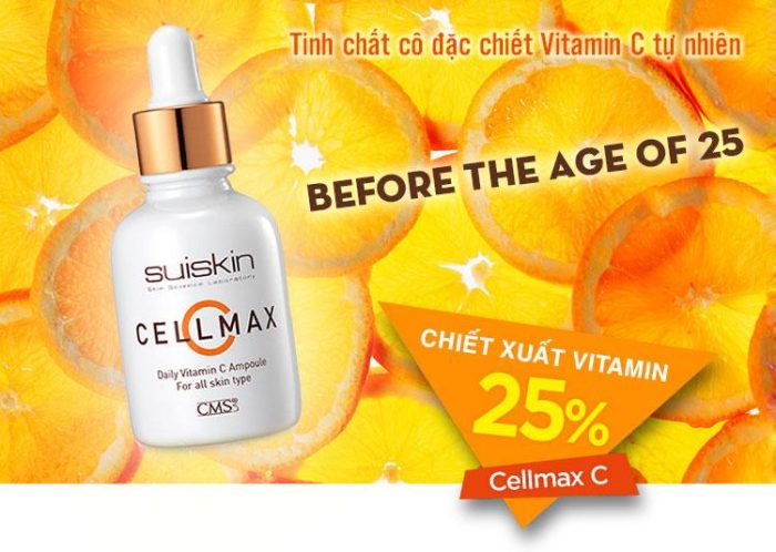 Tinh chất Suiskin Cellmax C Daily Vitamin C Ampoule