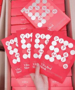 Mat na duong trang da Vitamin C Tiam Vita Red Mask 12