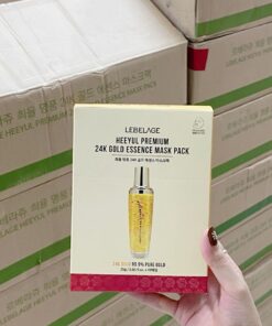 Mat Na Tinh Chat Vang LEBELAGE Heeyul Premium 24k Gold Essence Mask Pack 10