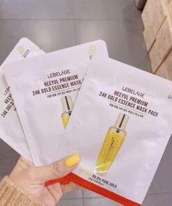 Mat Na Tinh Chat Vang LEBELAGE Heeyul Premium 24k Gold Essence Mask Pack 11