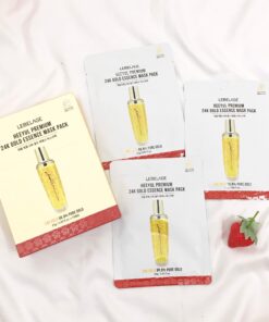 Mat Na Tinh Chat Vang LEBELAGE Heeyul Premium 24k Gold Essence Mask Pack 4