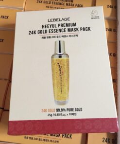 Mat Na Tinh Chat Vang LEBELAGE Heeyul Premium 24k Gold Essence Mask Pack 5