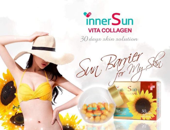 Viên uống chống nắng Inner Sun Vita Collagen Daycell bio