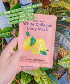 u trang chanh toan than ladies fresh white collagen body mask 6