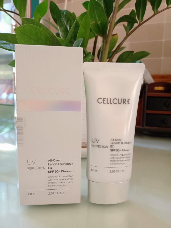 Kem Chống Nắng CellCure UV Perfection All Over Leports Sunblock SPF50+ PA +++ width=