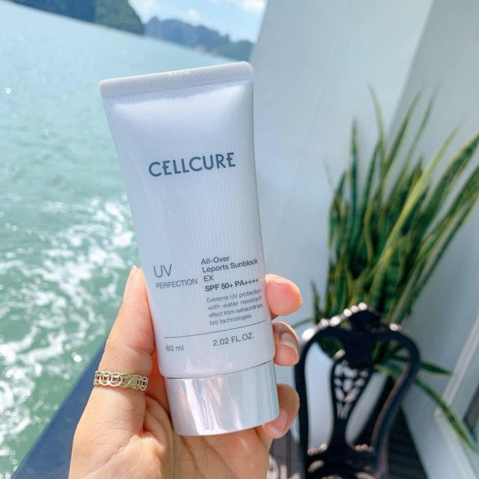 Kem Chống Nắng CellCure UV Perfection All Over Leports Sunblock SPF50+ PA +++ width=