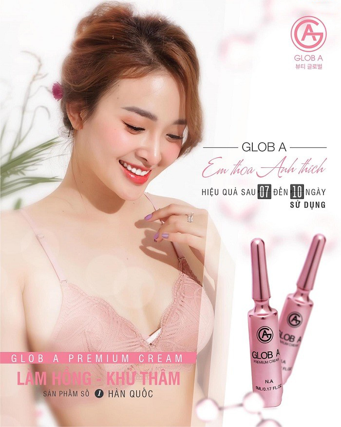 Kem hồng nhũ hoa Glob A Premium Cream NA